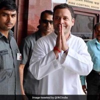 Rahul Visits Cyclone-Hit Areas In Kerala